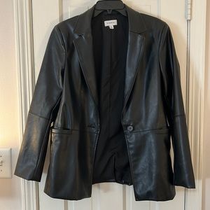 Evereve vegan leather blazer